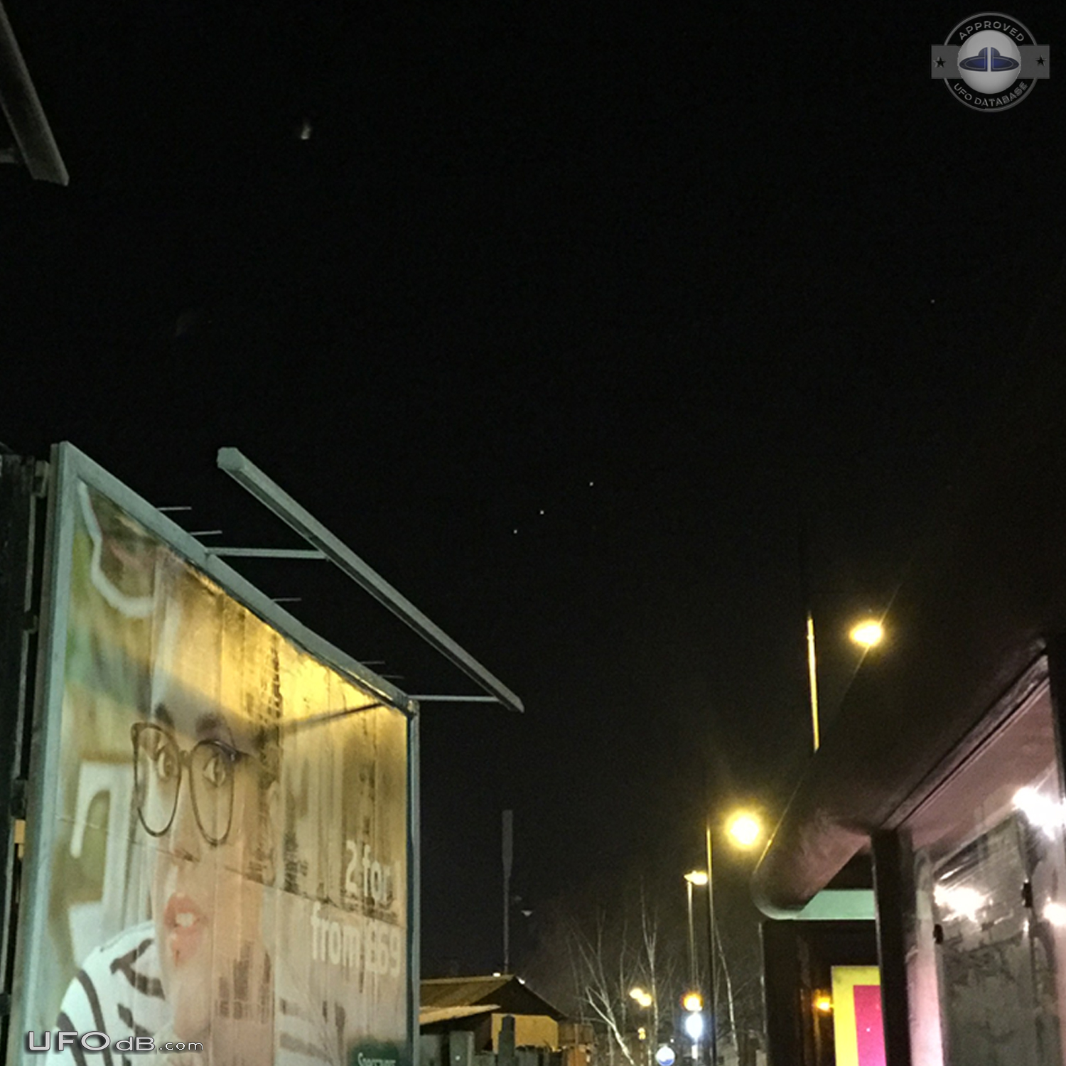 3 large orange red colored spheres UFOs Romford London England 2016 UFO Picture #793-3