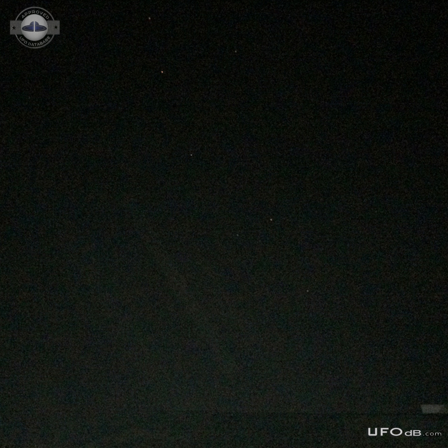 7 red star like UFO ascended above cloud - Cambodia 2015 UFO Picture #676-2