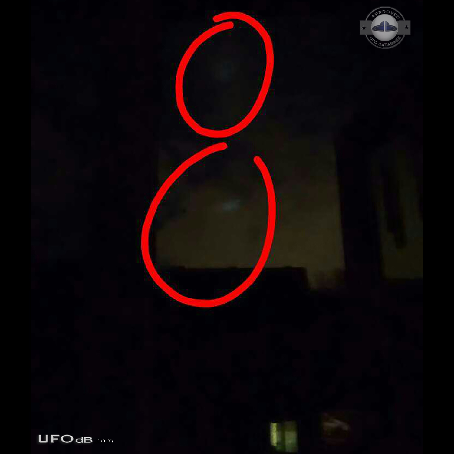 Blue circle UFO between the clouds above my house - Oldham Manchester  UFO Picture #791-1