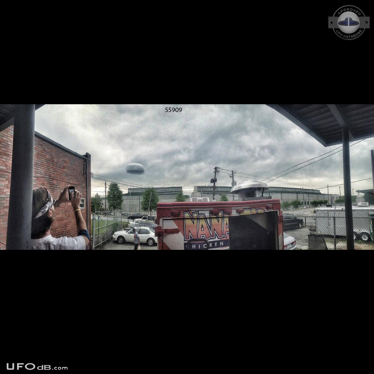 Cloud UFO over Atlanta reported to MUFON by 3 different witnesses 2014 UFO Picture #571-2