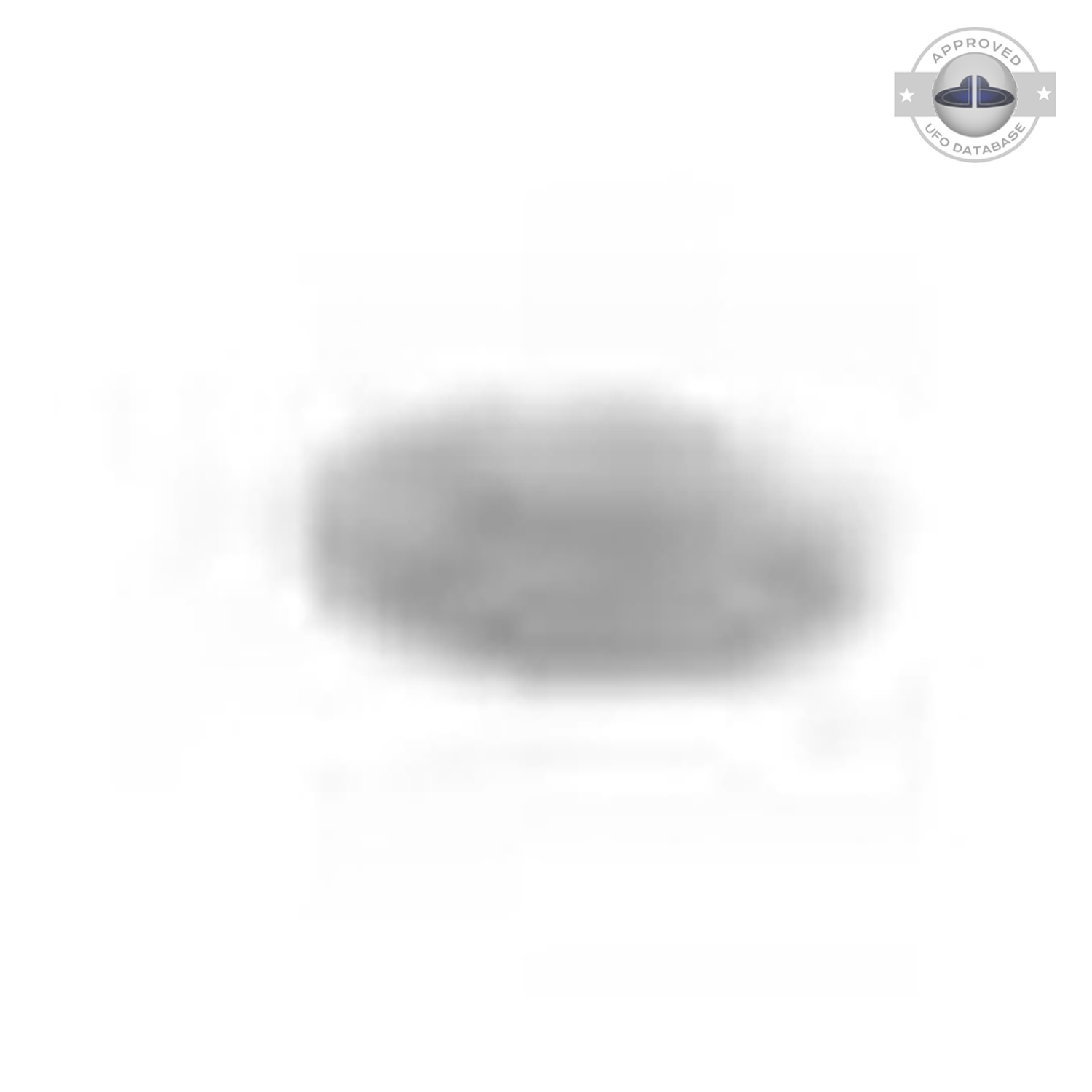 Bright white sky on which we can see the grey UFO Czaplinek, Poland UFO Picture #112-5