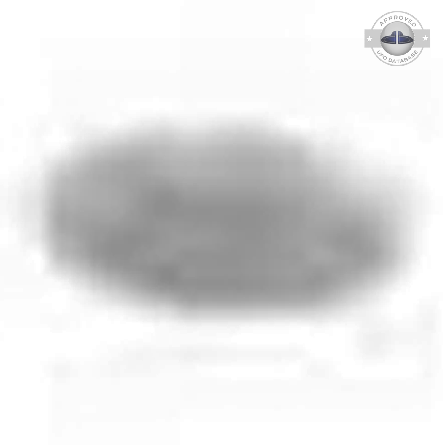 Bright white sky on which we can see the grey UFO Czaplinek, Poland UFO Picture #112-6