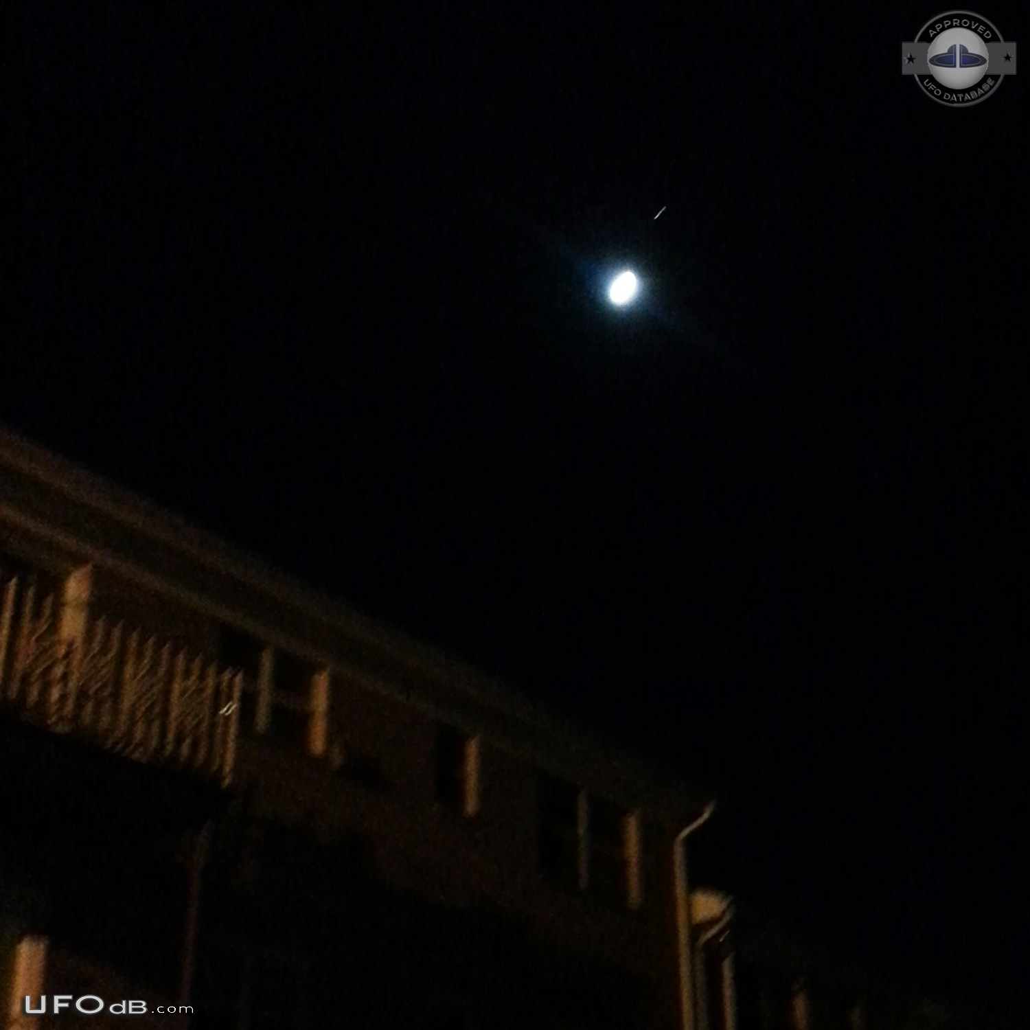 Dog going crazy for UFO in Woodland Park New Jersey USA 2016 UFO Picture #789-4
