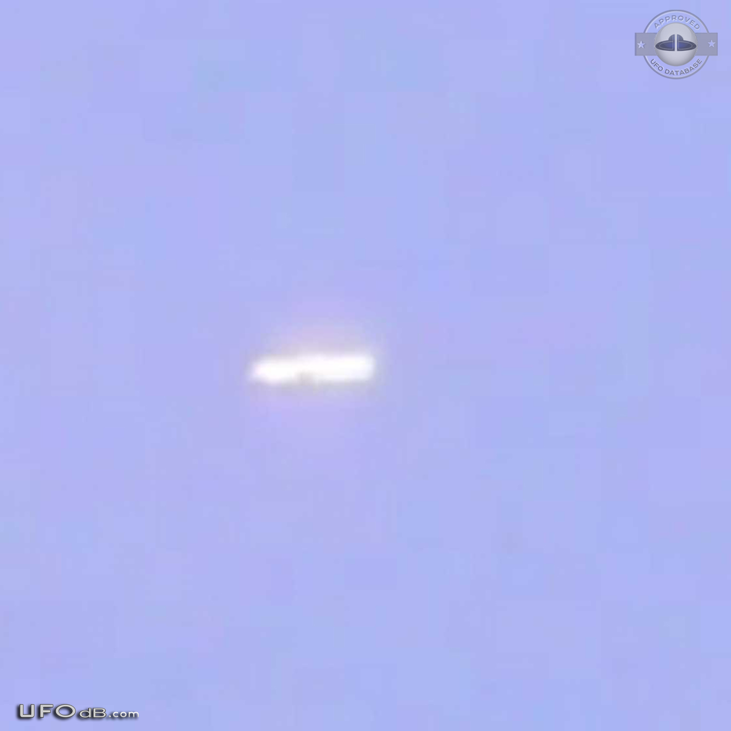 Flat Glowing Saucer UFO caught on picture over Savedalen, Sweden 2012 UFO Picture #452-2