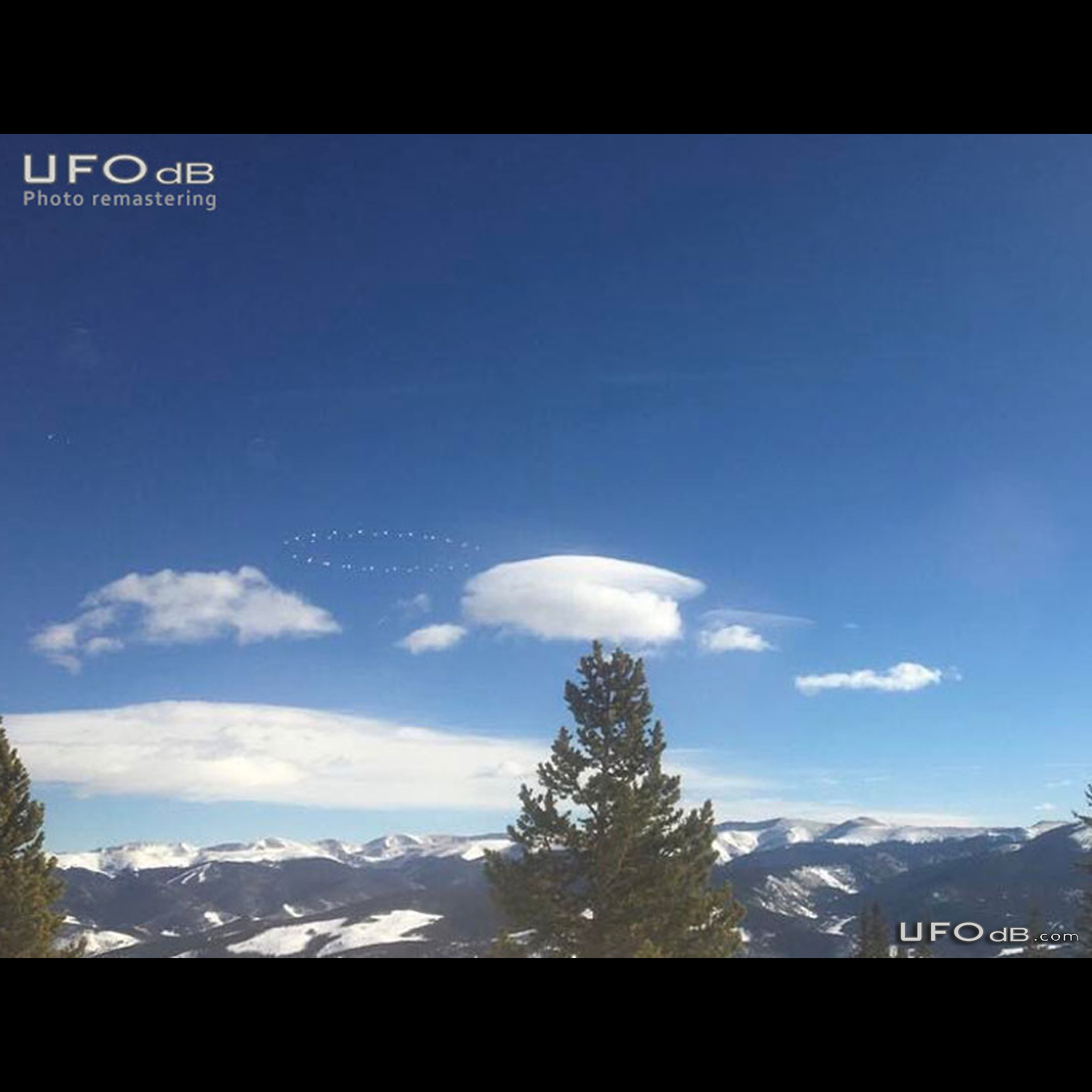 Friend snowboarder capture incredible UFO in the mountains near Brecke UFO Picture #823-2