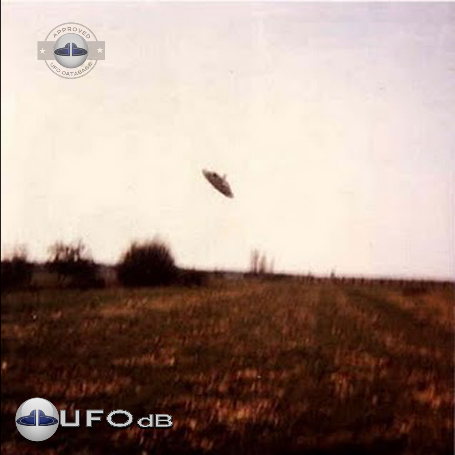 Famous UFO Picture because of the angle permitting the top view UFO Picture #48-1