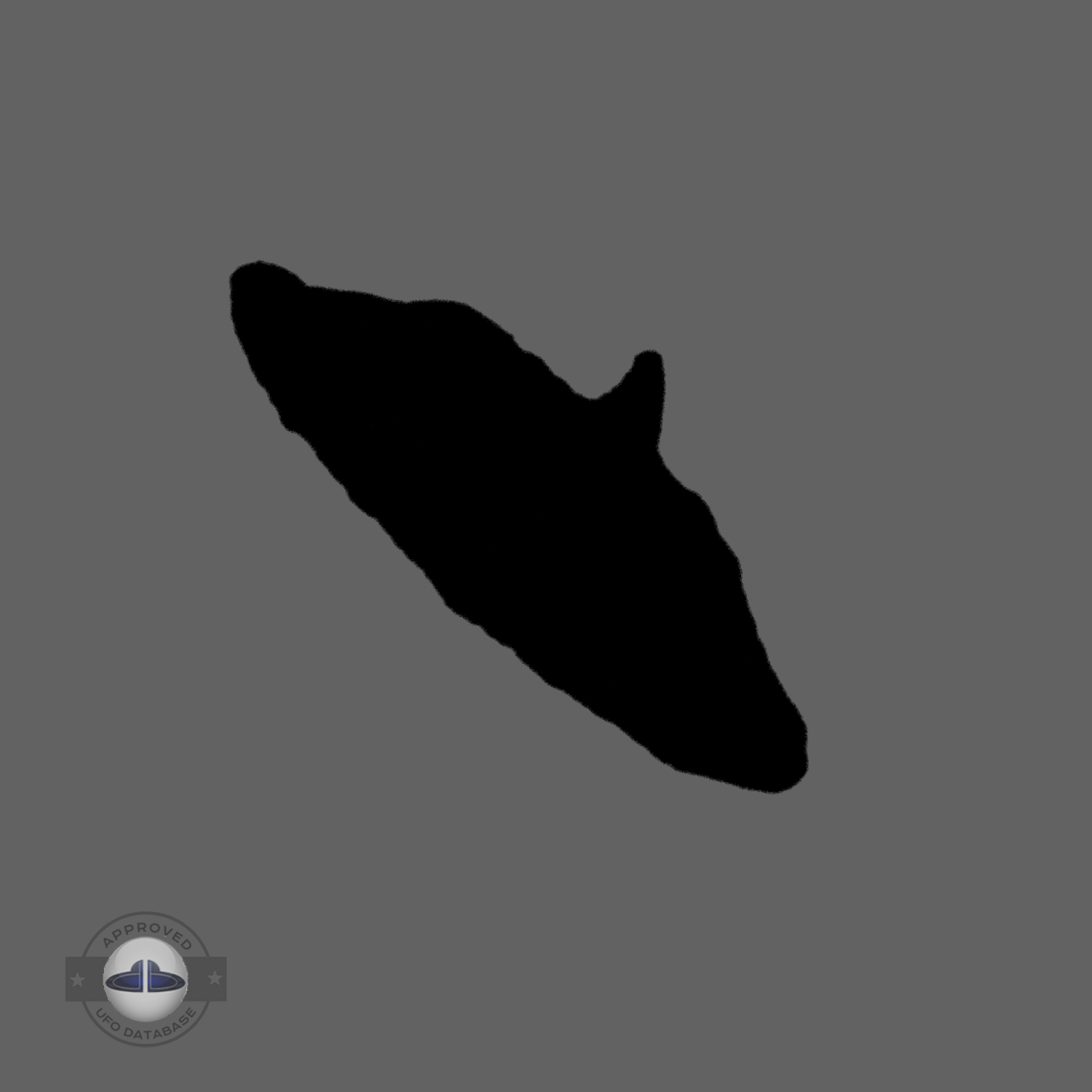 Famous UFO Picture because of the angle permitting the top view UFO Picture #48-6