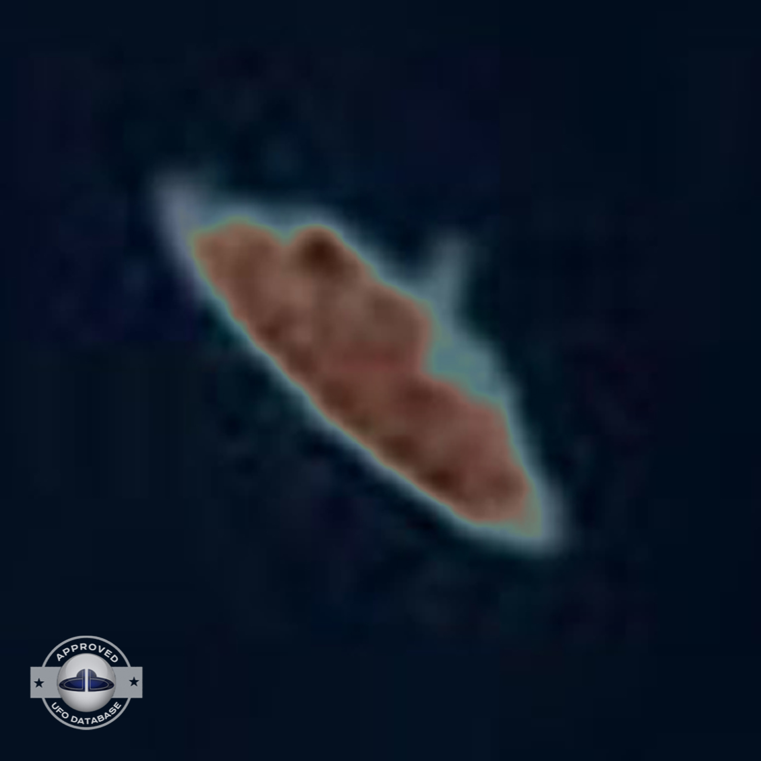Famous UFO Picture because of the angle permitting the top view UFO Picture #48-7