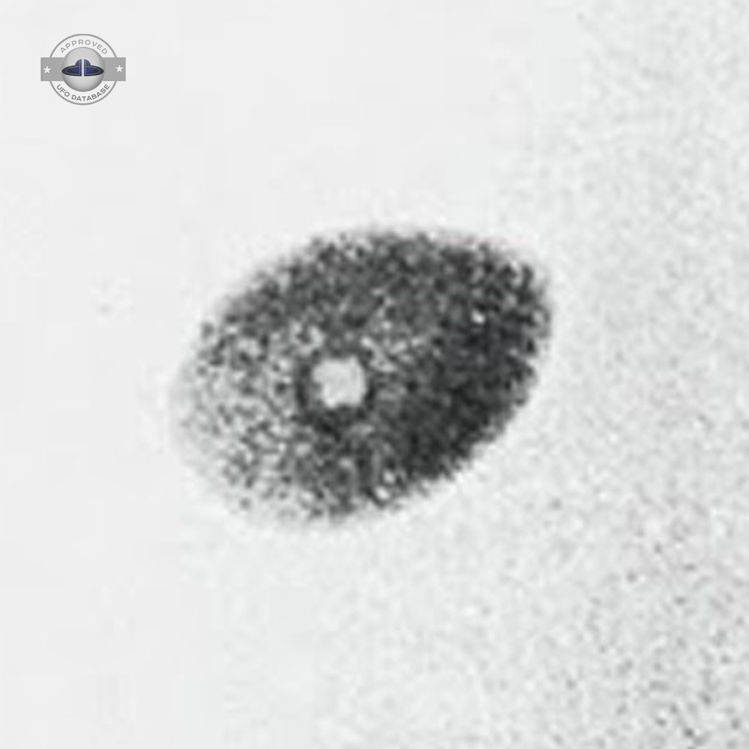 UFO was photograph in the early lights of dawn on May 17 1958 USA UFO Picture #127-3