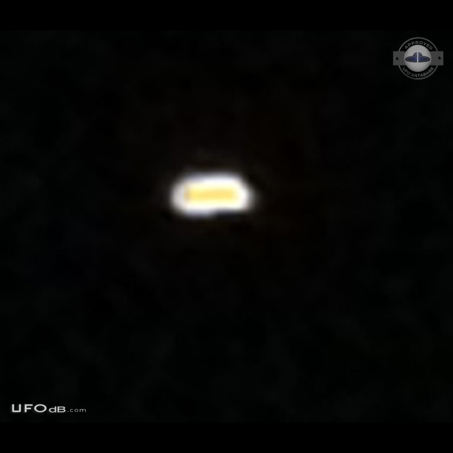 Glowing orange oval shape UFO - Powell River, BC Canada 2014 UFO Picture #702-2