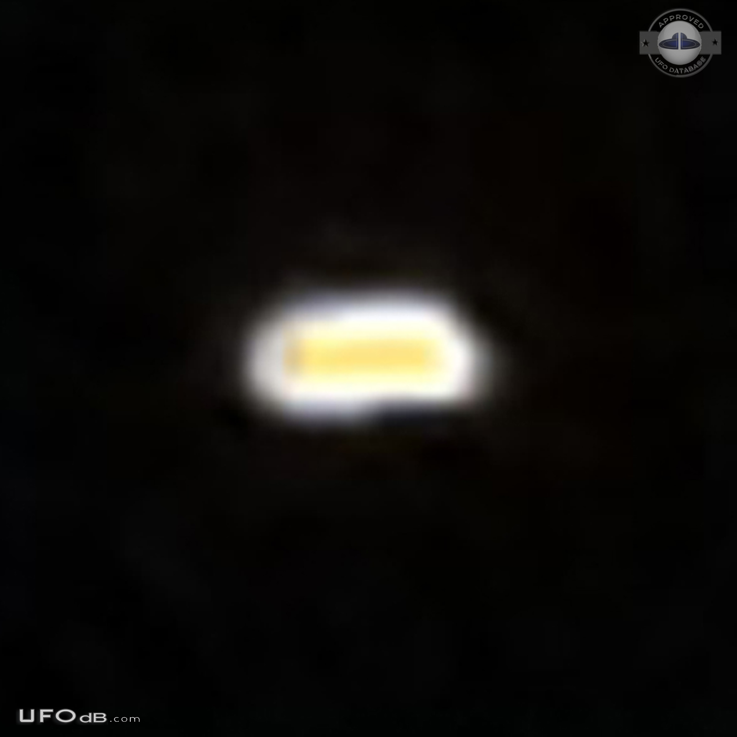 Glowing orange oval shape UFO - Powell River, BC Canada 2014 UFO Picture #702-3