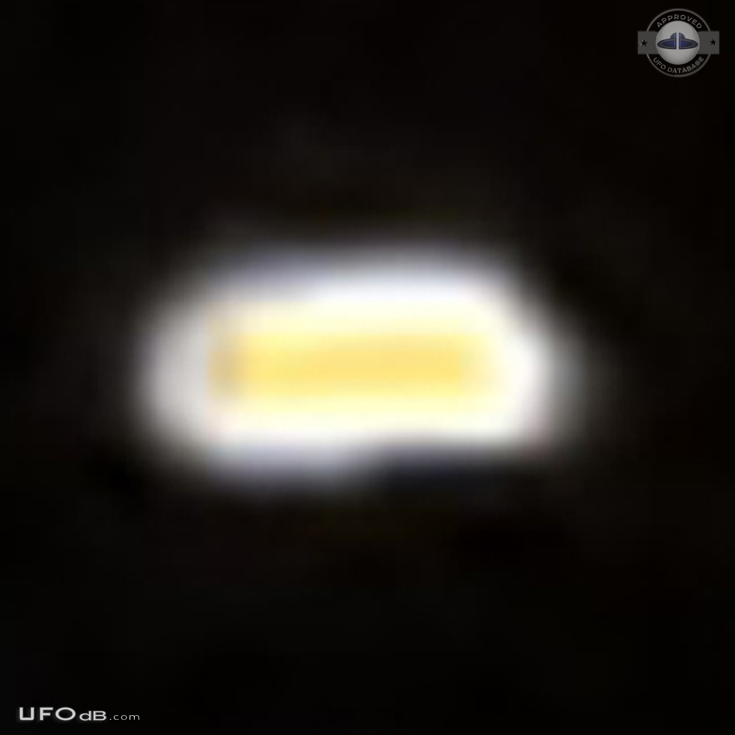 Glowing orange oval shape UFO - Powell River, BC Canada 2014 UFO Picture #702-4