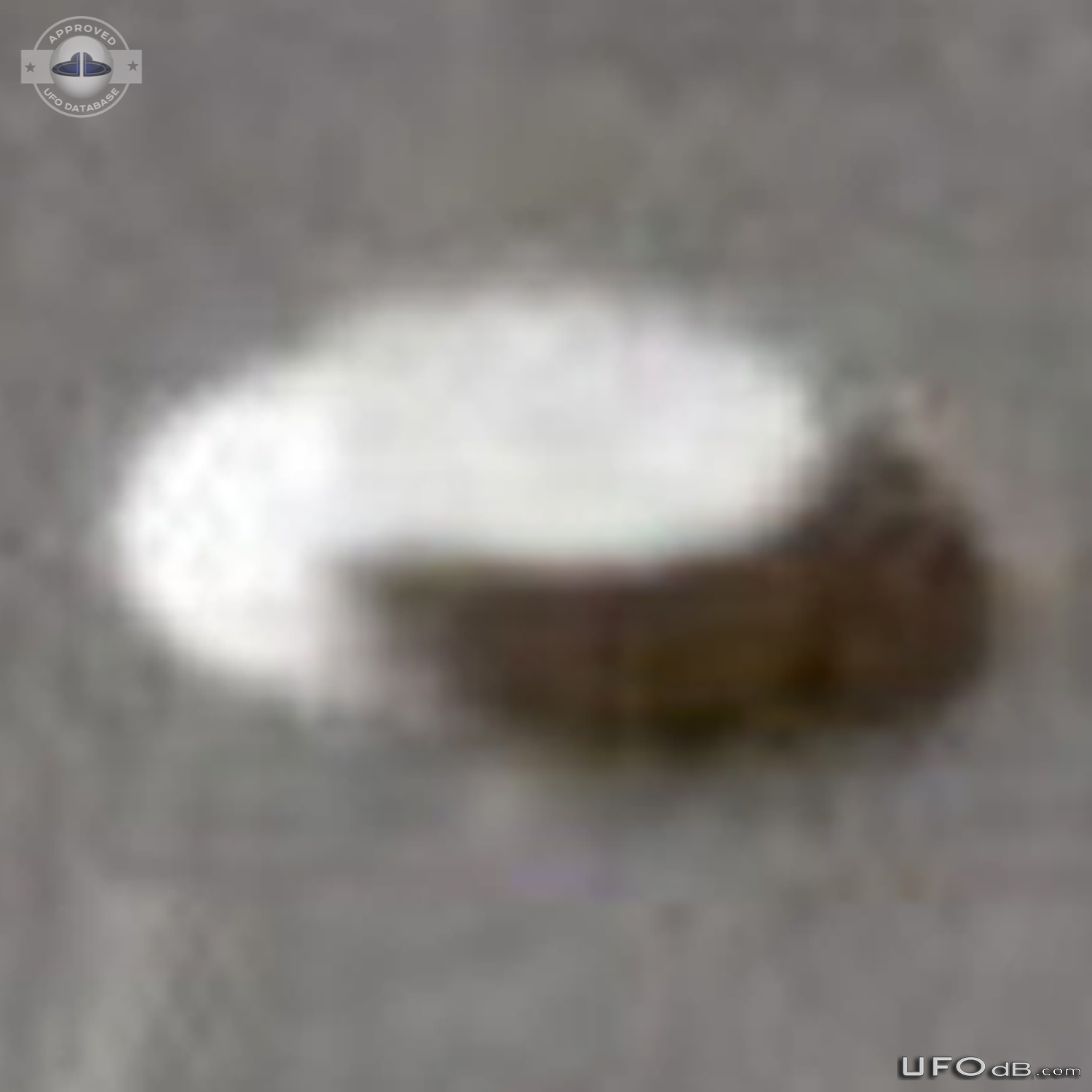 Hat shaped UFO picture taken in the village of Belotic Macva Serbia in UFO Picture #832-5