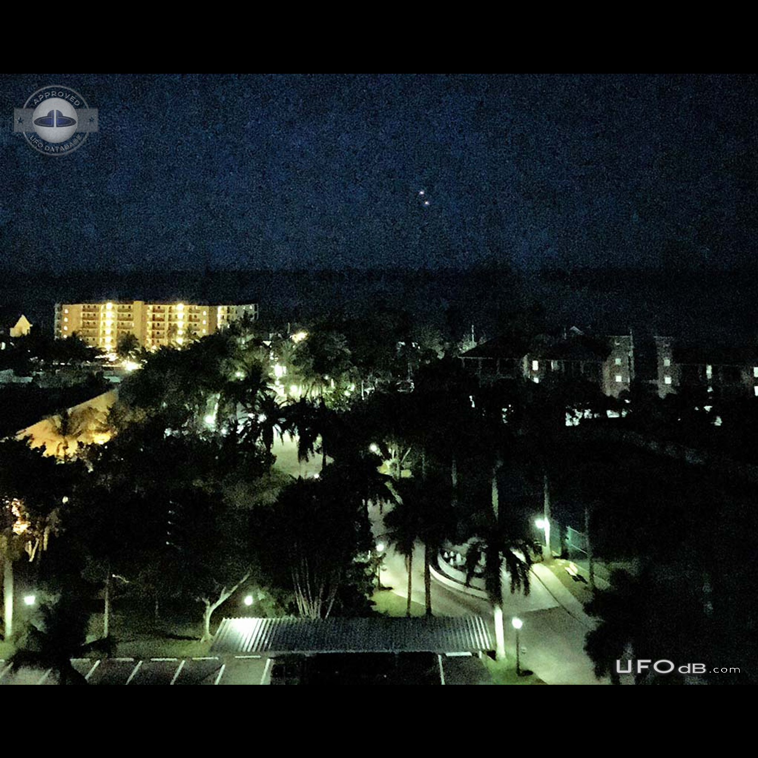Helicopter visit after UFOs swooped away in Fort Myers Beach Florida U UFO Picture #813-1