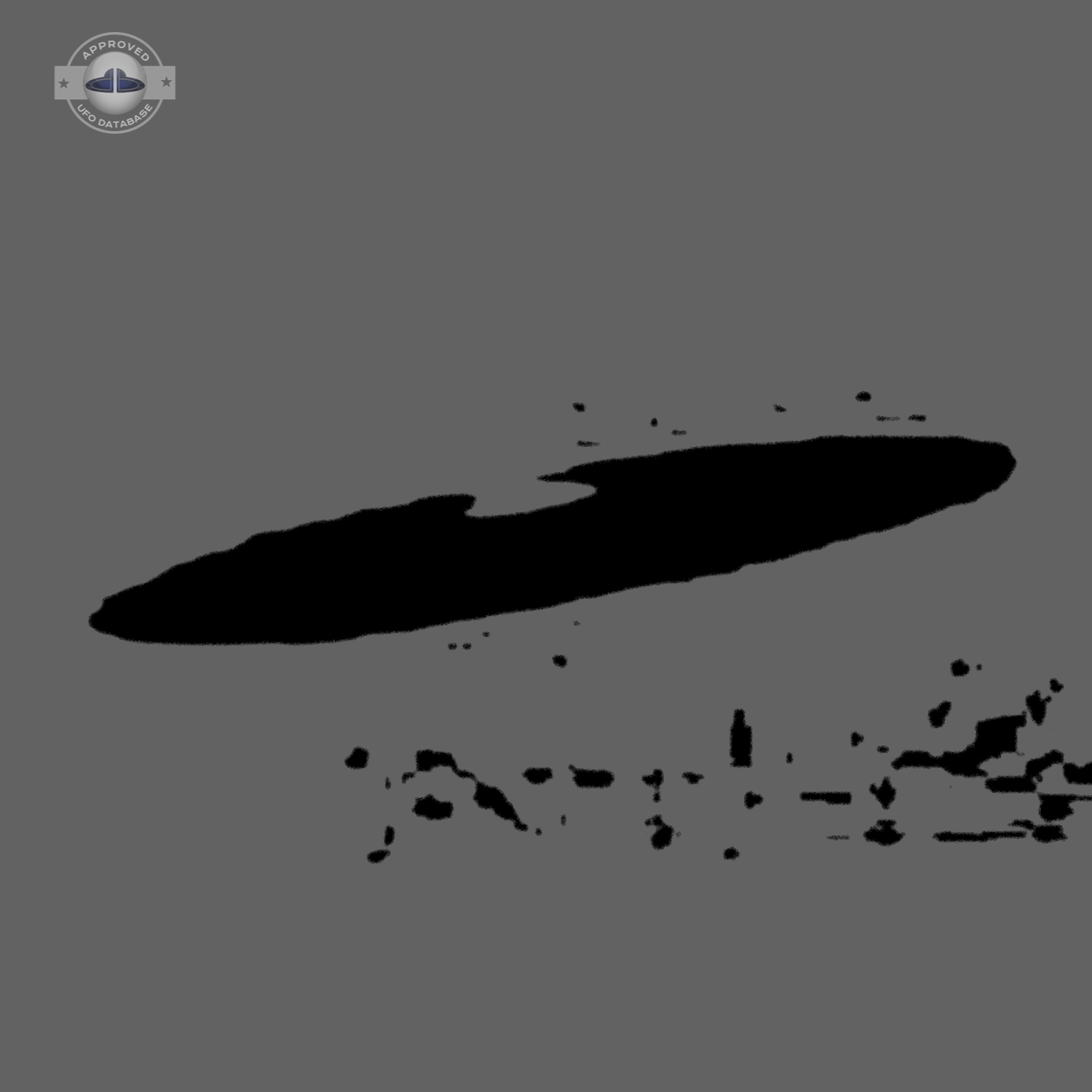 Clean UFO picture UFO disc flying over a lake in Kustavi Finland UFO Picture #56-6