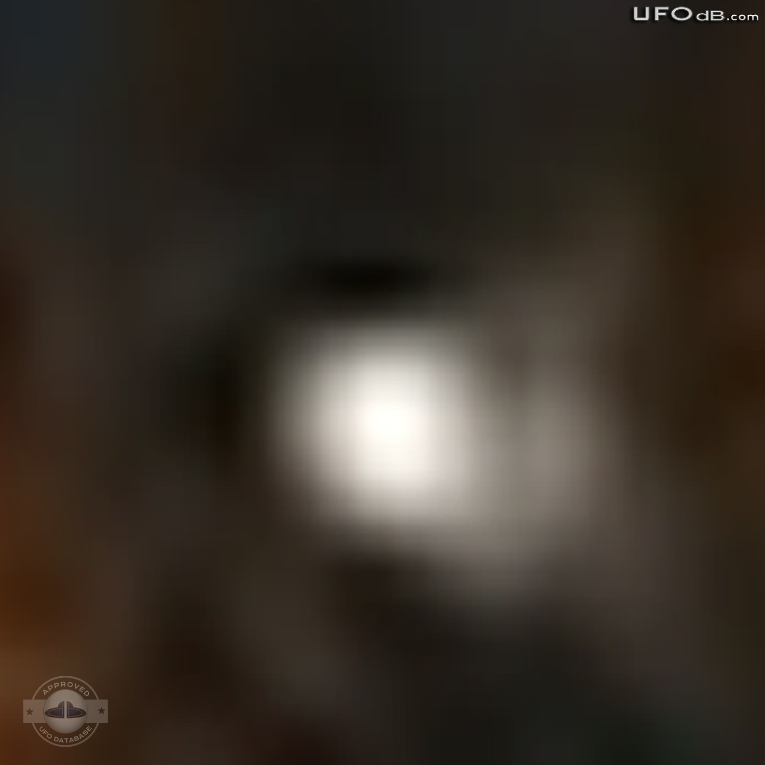 Moon picture captures a very strange shaped UFO | Louisiana USA 2011 UFO Picture #257-7