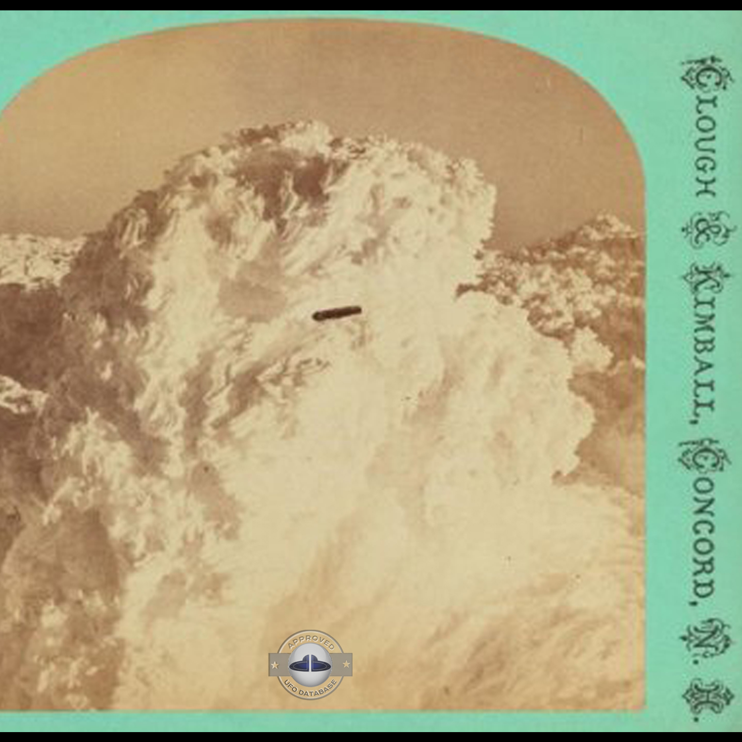 Oldest UFO Picture | Winter 1870 | Mount Washington, New Hampshire UFO Picture #110-3