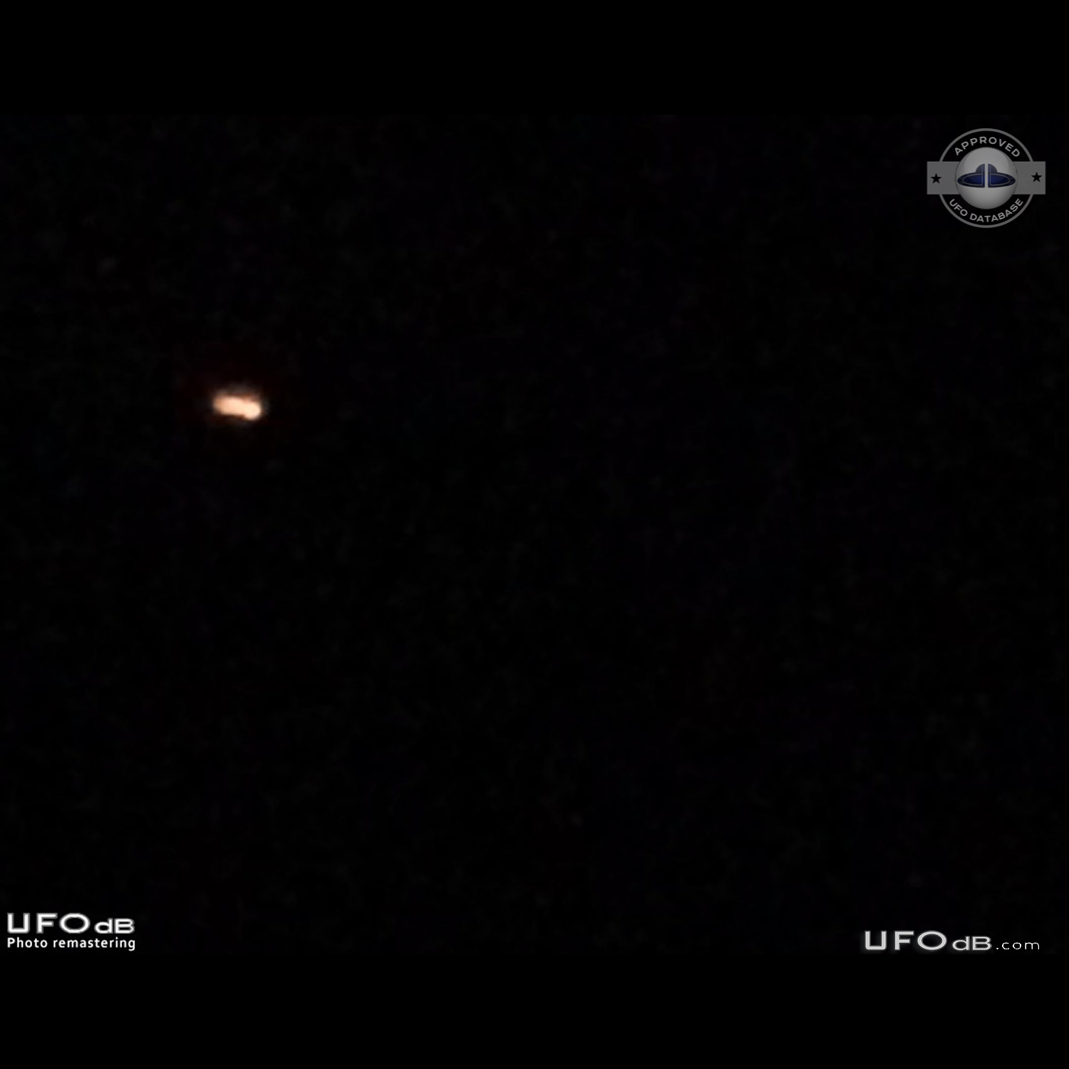 Orange fire like UFO veered left and right like an s curve Delaware US UFO Picture #829-1