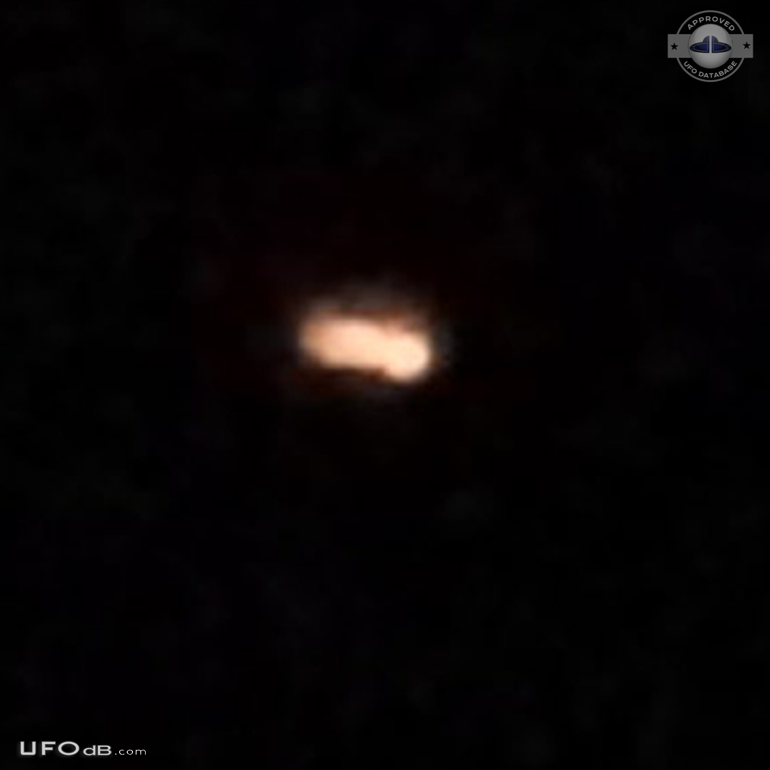 Orange fire like UFO veered left and right like an s curve Delaware US UFO Picture #829-3
