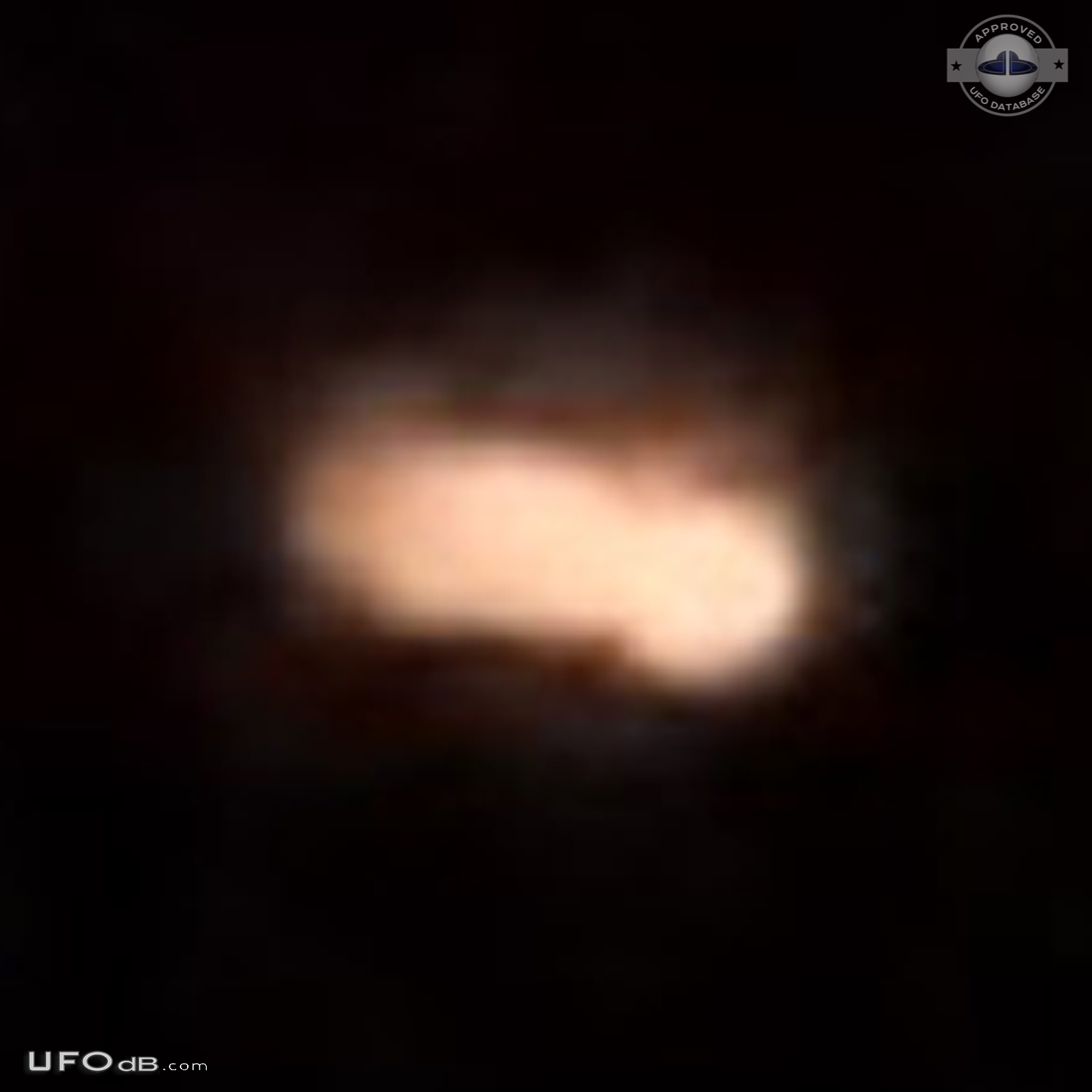 Orange fire like UFO veered left and right like an s curve Delaware US UFO Picture #829-4