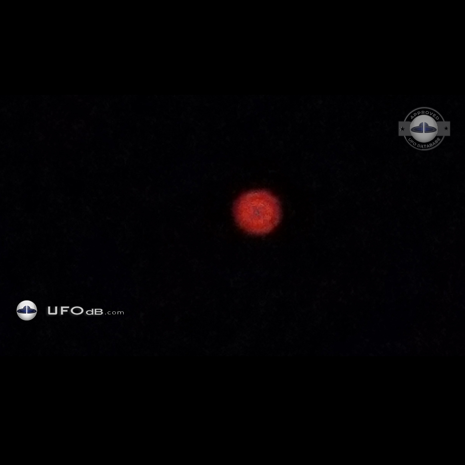 Orange silent ball UFO that moved quickly - Oadby, Leicestershire 2014 UFO Picture #666-1