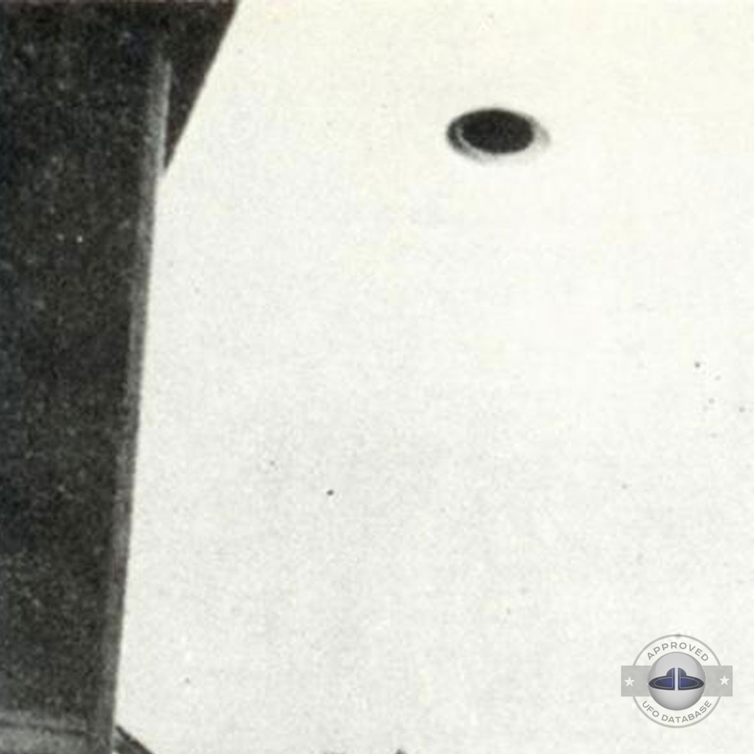 UFO had a semi-transparent greenish blue dome, 29 feet in diameter UFO Picture #116-2
