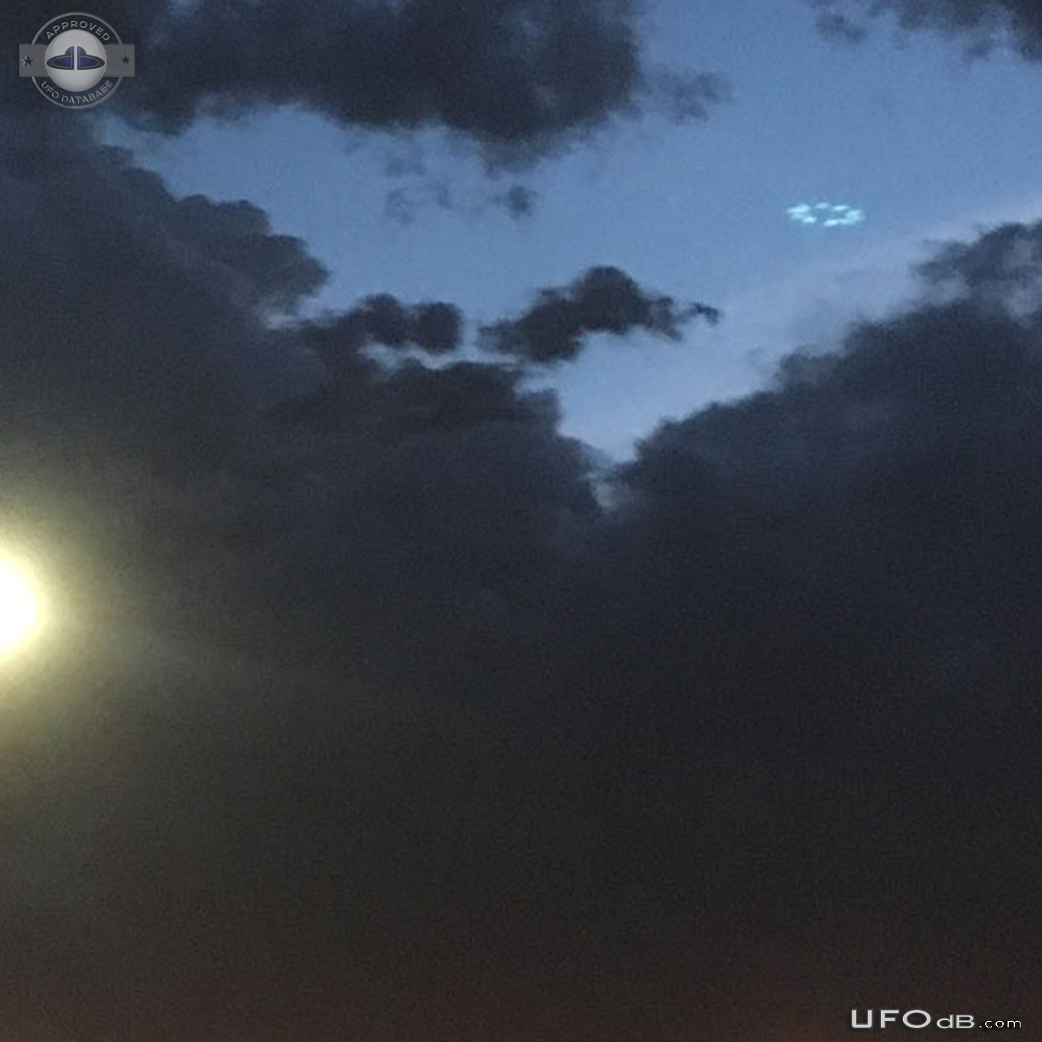 Photo during storm get saucer UFO in cloud hole Phoenix Arizona USA 20 UFO Picture #814-3