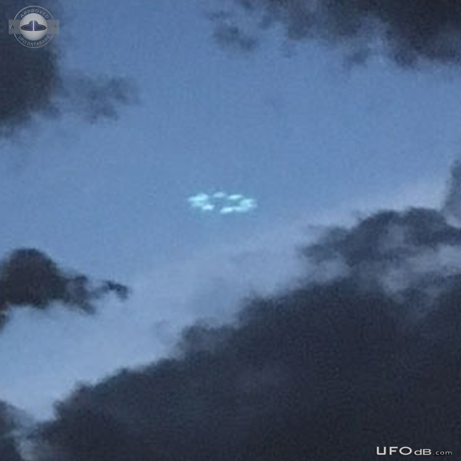 Photo during storm get saucer UFO in cloud hole Phoenix Arizona USA 20 UFO Picture #814-4