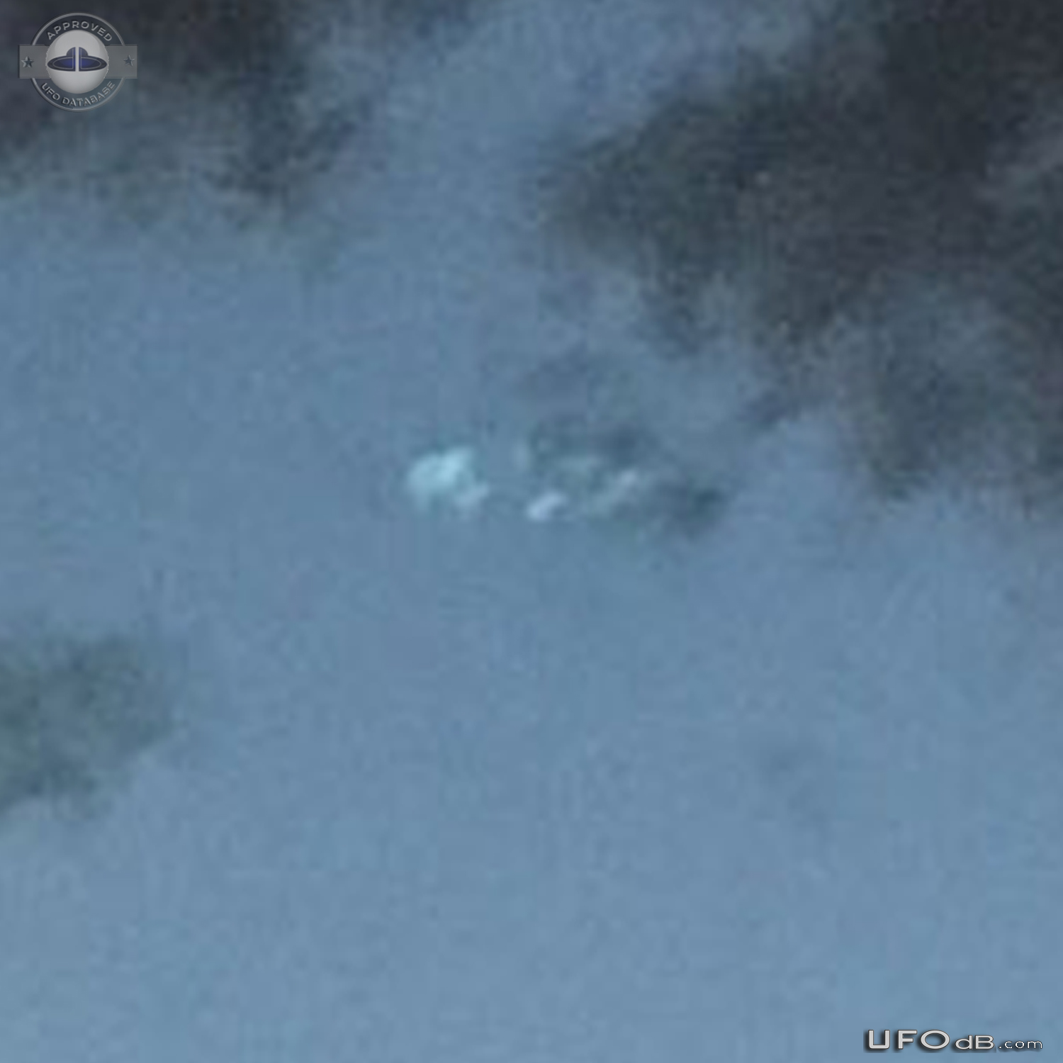 Photo during storm get saucer UFO in cloud hole Phoenix Arizona USA 20 UFO Picture #814-8