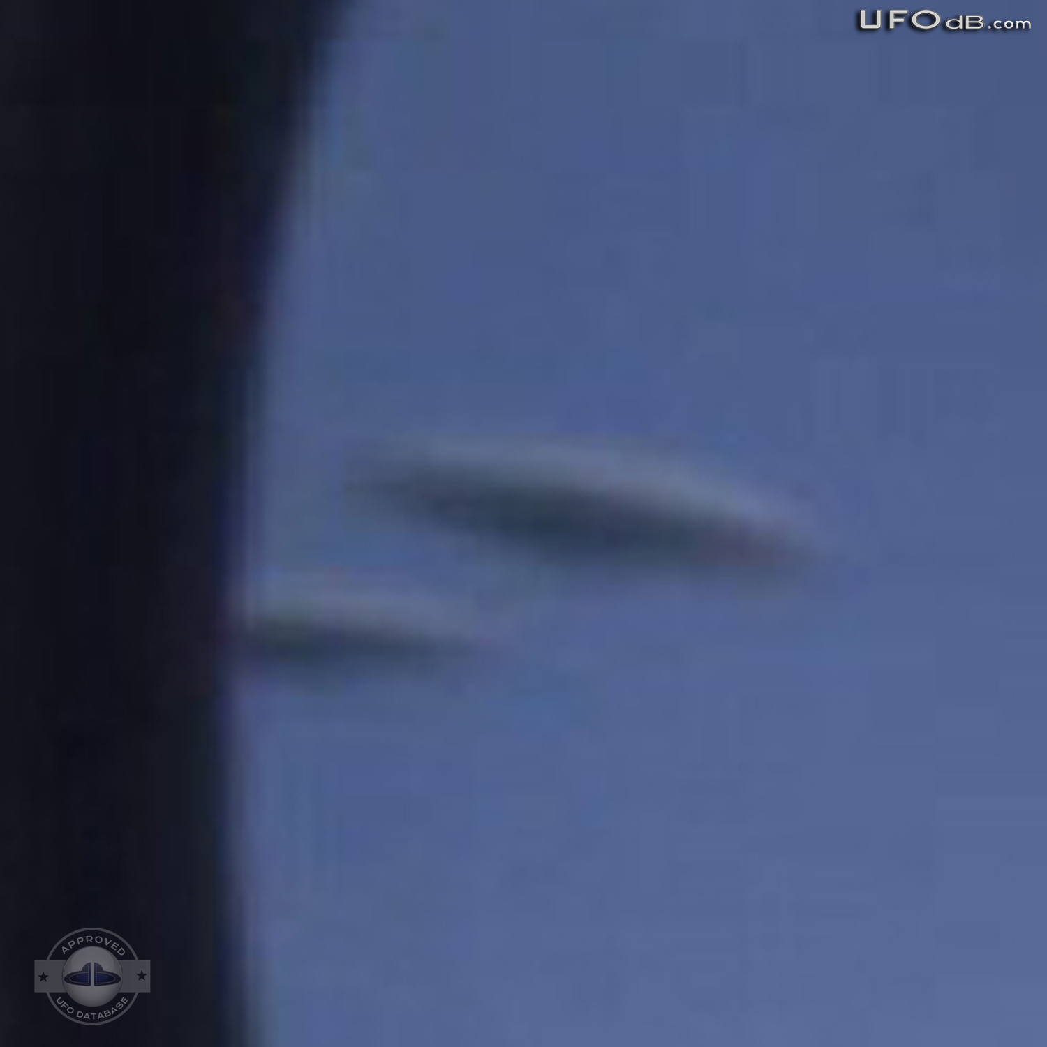 Random picture taken from airplane over Germany captures 3 saucer UFOs UFO Picture #362-3