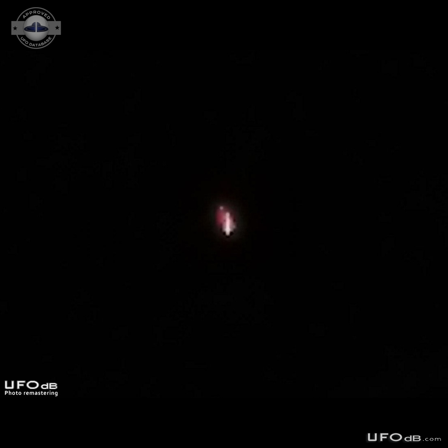 Red Ball of light UFO coming down near Kennedy Space center 2017 UFO Picture #826-3