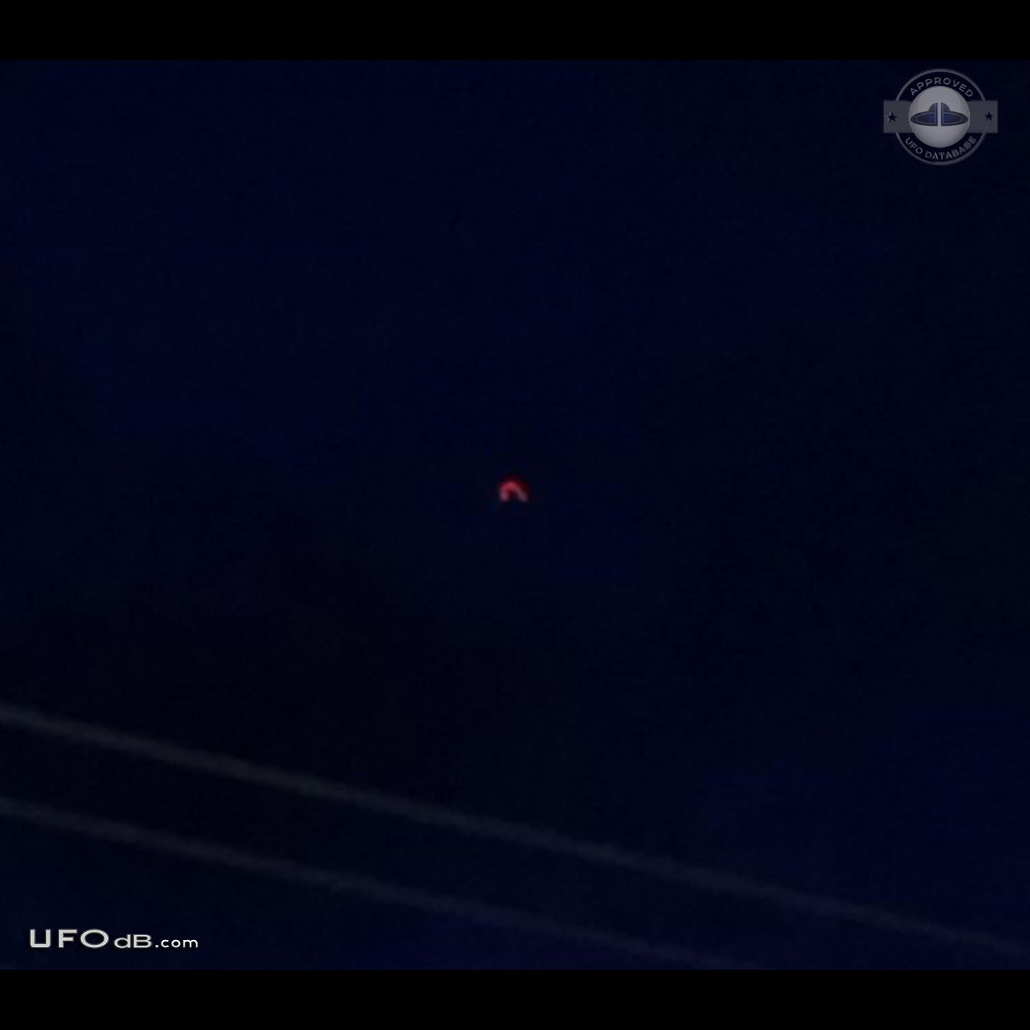 Red UFO seen over Trakovice village in Slovakia on May 2014 UFO Picture #595-1