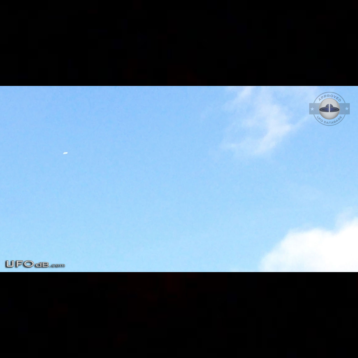 Saucer UFO seen on travelling train in Edinburgh Scotland January 2014 UFO Picture #654-1