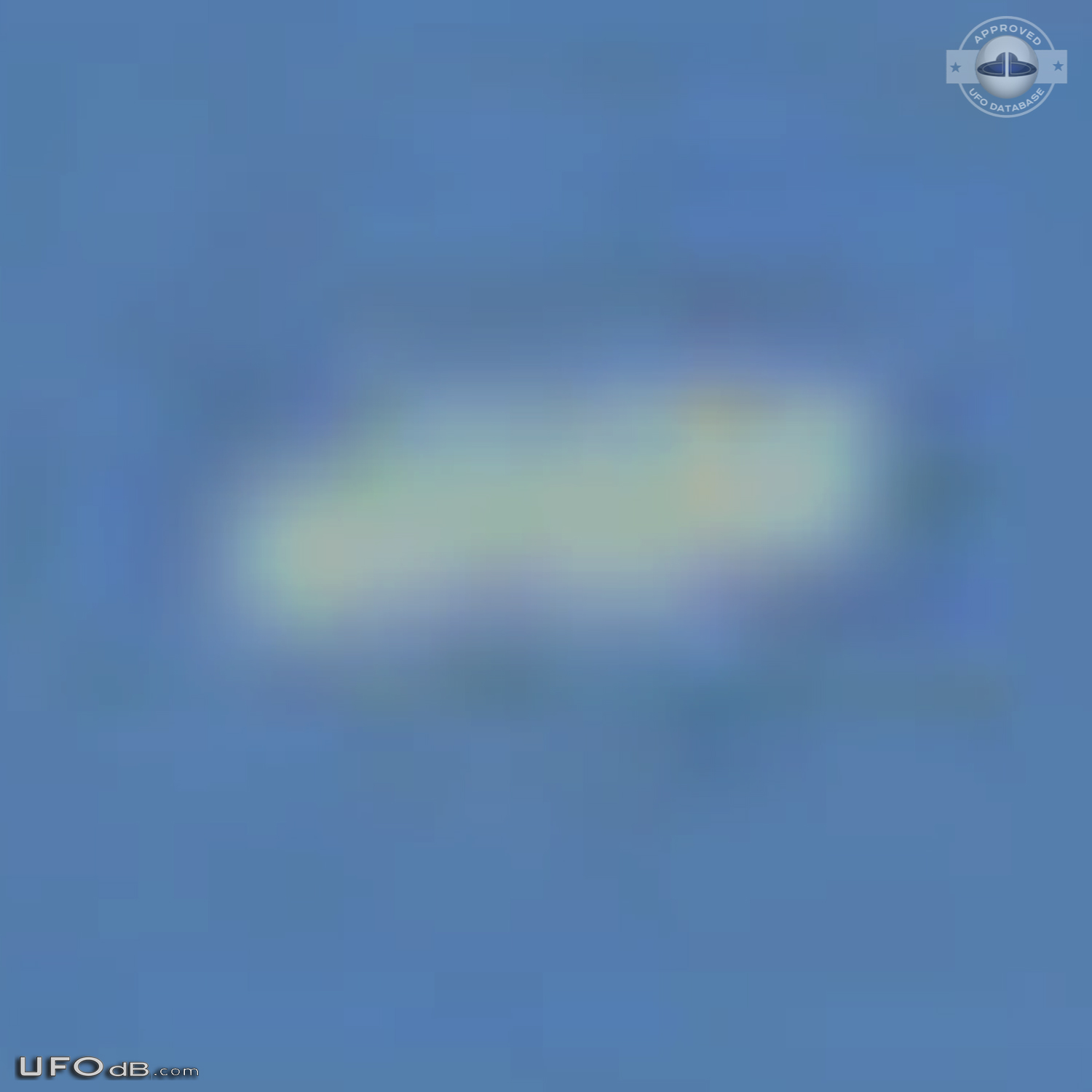 Saucer UFO seen on travelling train in Edinburgh Scotland January 2014 UFO Picture #654-4