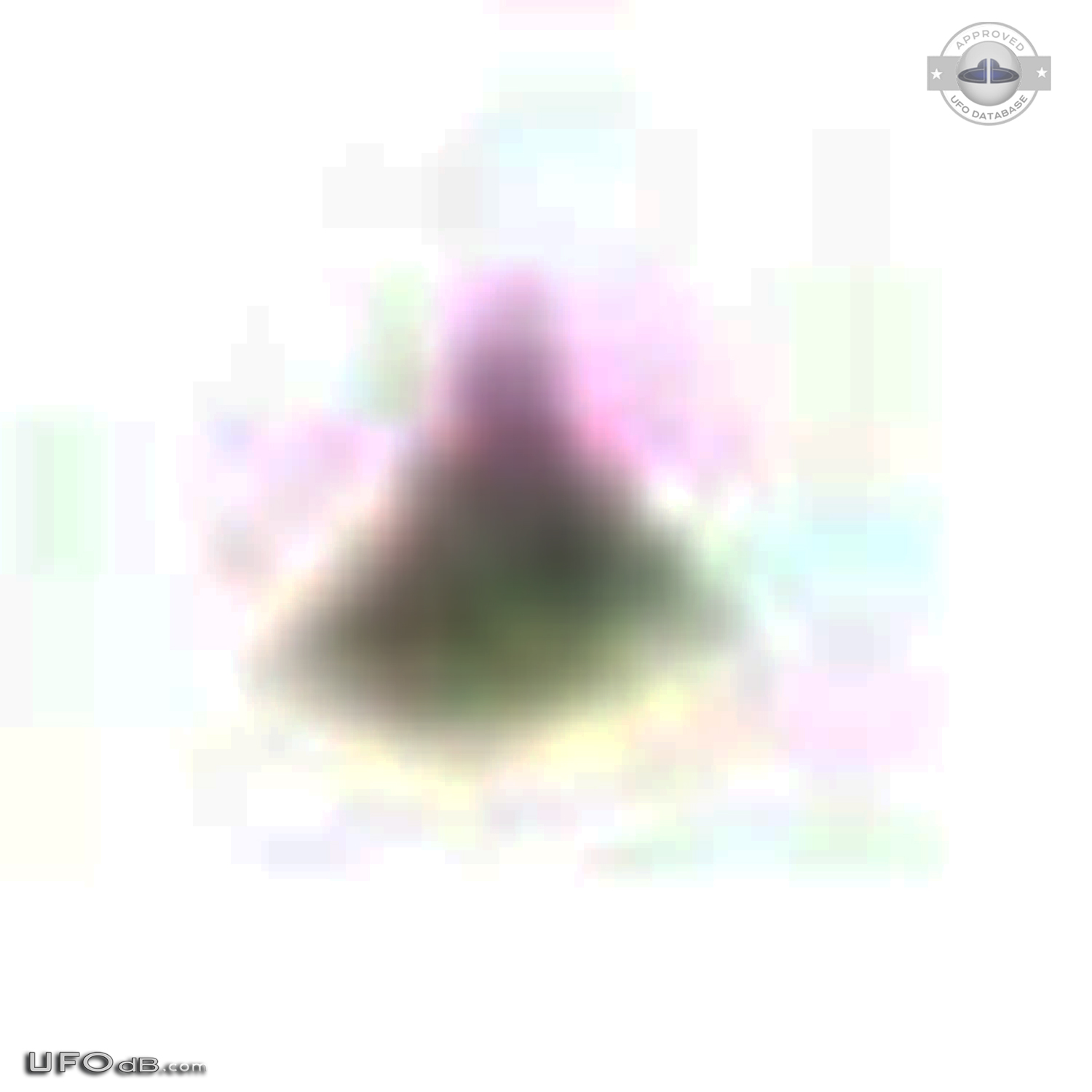 Triangular UFO caught on picture in Fort William, Scotland in 2010 UFO Picture #501-5