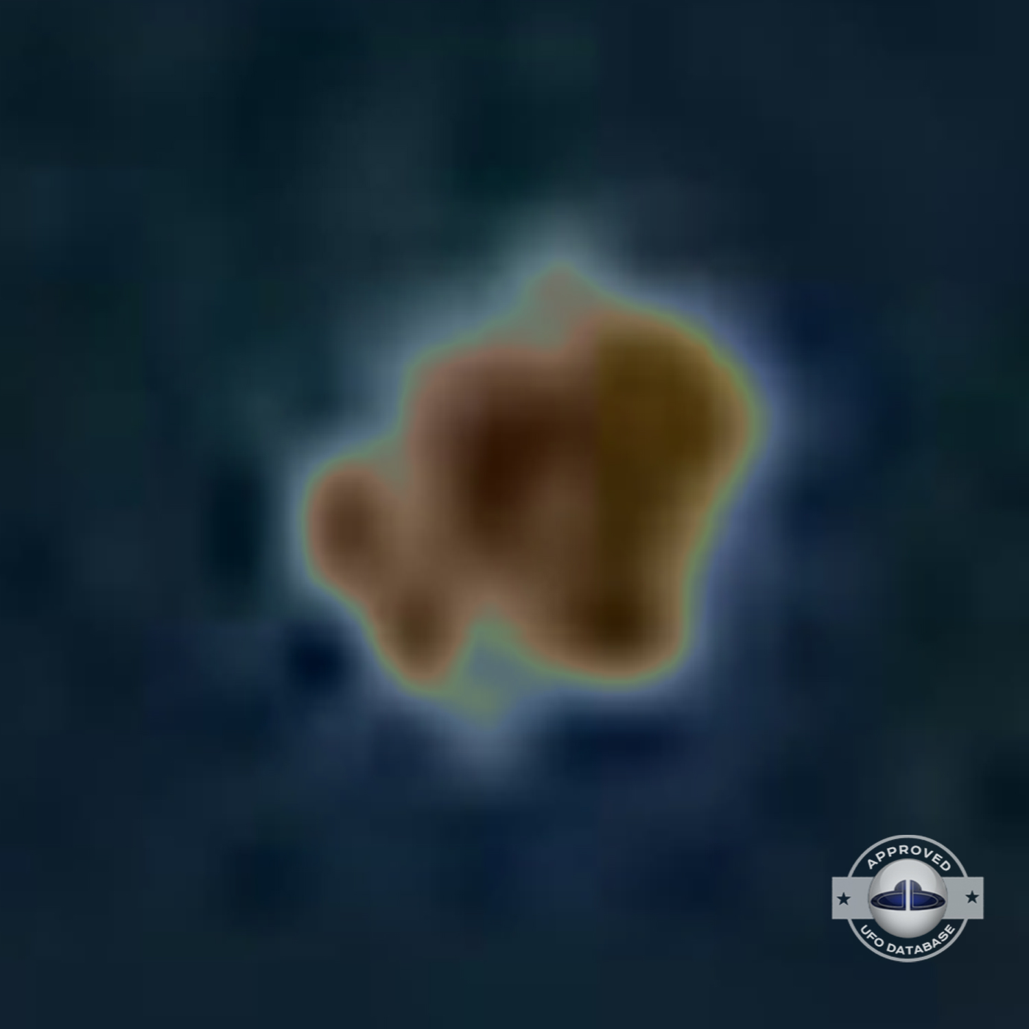 UFO Picture - UFO Sighting over Great Lake Michigan - October 1979 UFO Picture #91-6