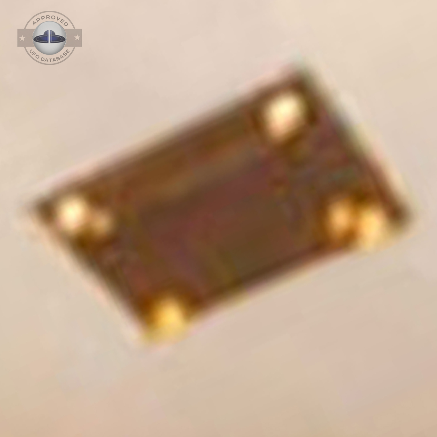 Incredible UFO picture showing a square shaped UFO Kanarraville USA UFO Picture #98-6