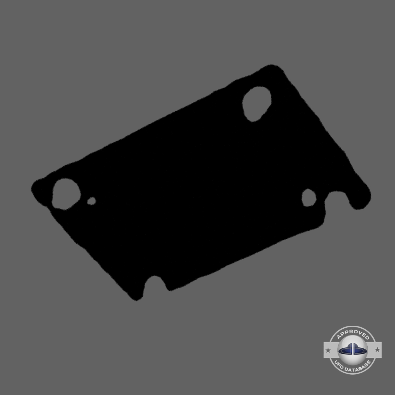 Incredible UFO picture showing a square shaped UFO Kanarraville USA UFO Picture #98-8