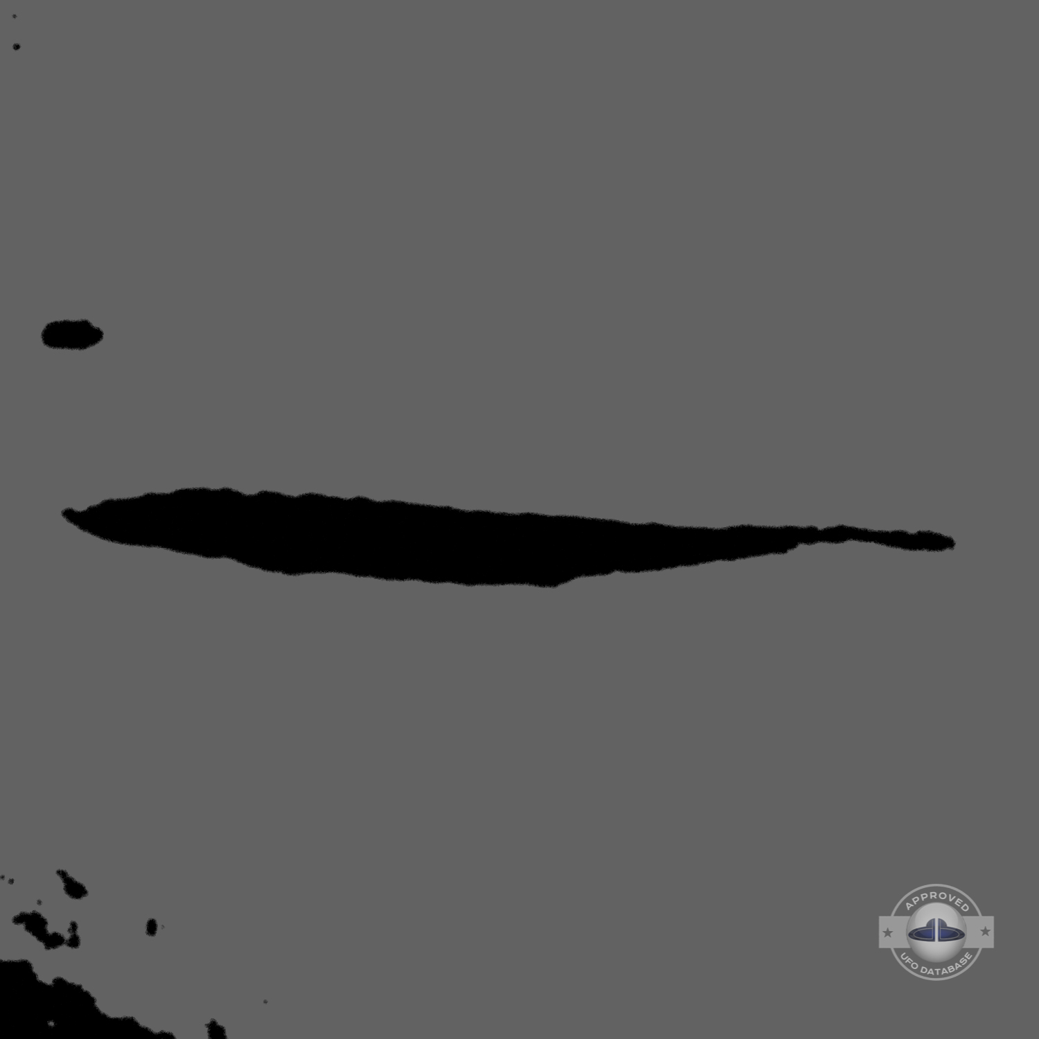 One of the oldest UFO picture taken in 1944 UFO over a house UFO Picture #33-5