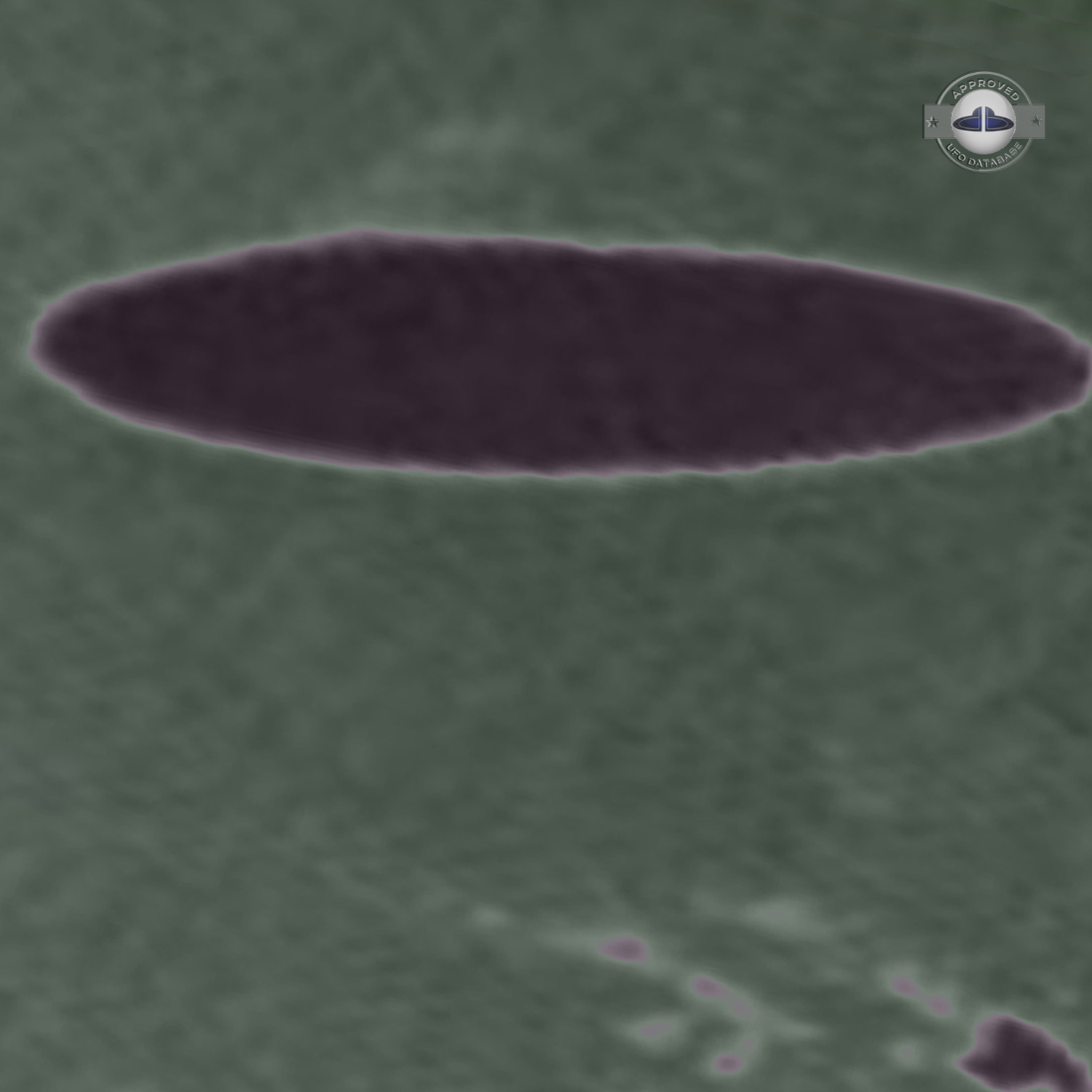 Old black and white picture of UFO in Red Bud Illinois in the USA UFO Picture #12-5