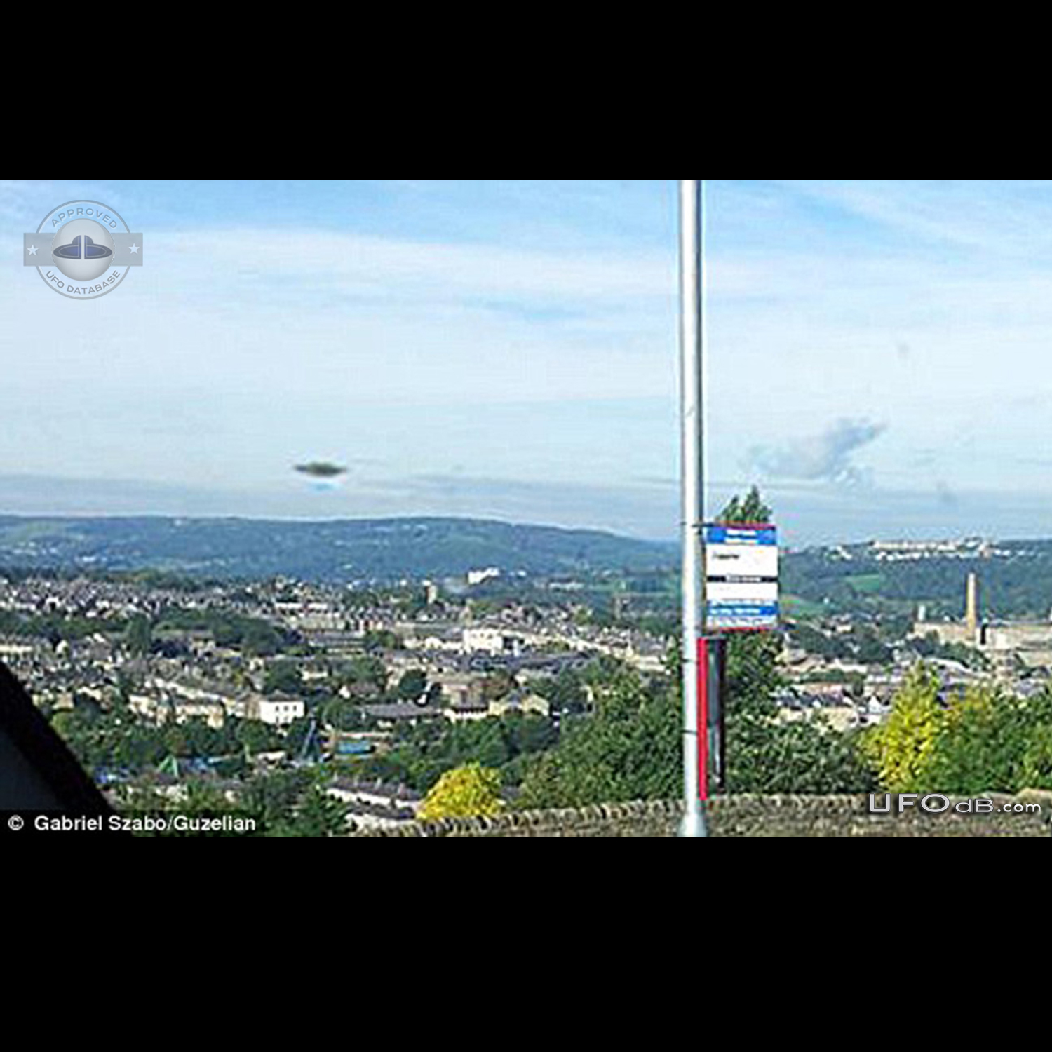neighborhood picture captures UFO in Shipley west Yorkshire UK 2014 UFO Picture #586-2