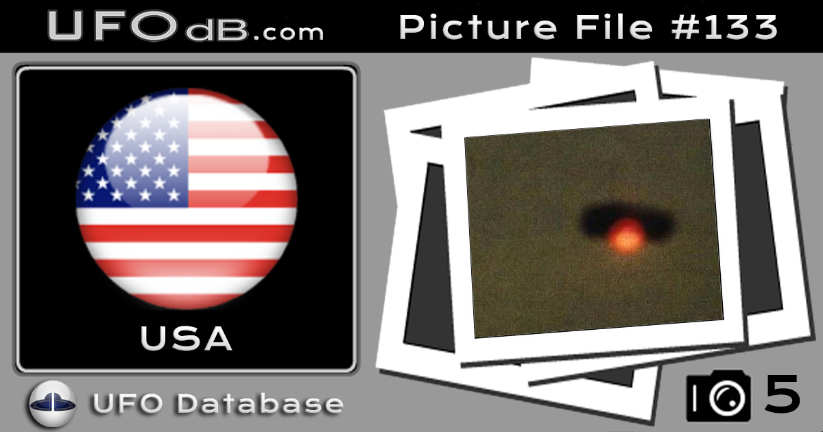 1993 UFO picture - part of The Gulf Breeze UFO incident - Florida USA