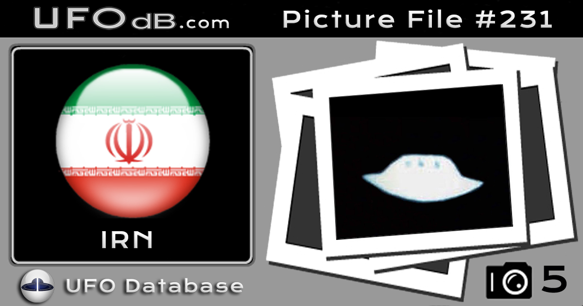 Iran 1978 UFO picture released under the Freedom of Information Act