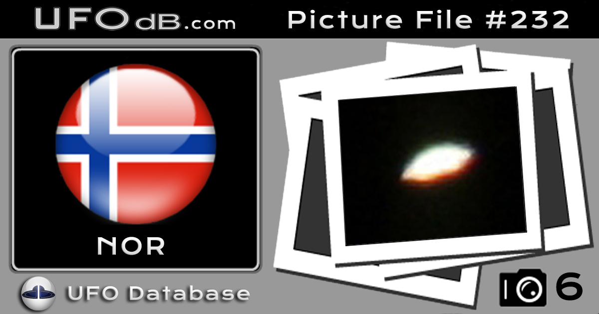 Norway UFO Picture Shot by Professional Aviation photographer 2011