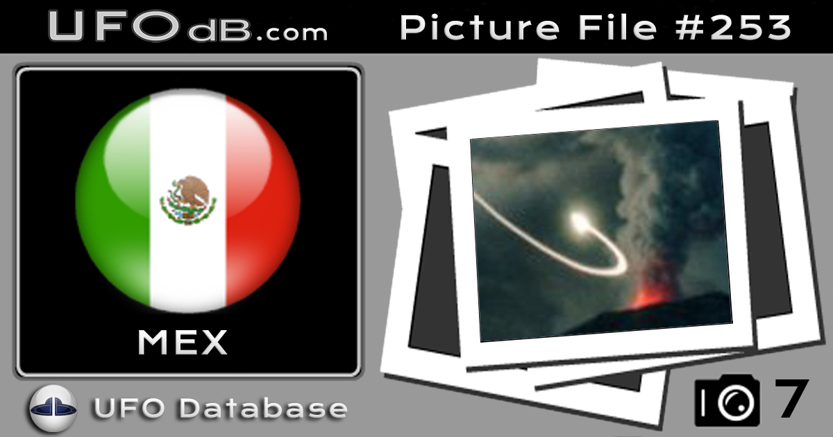 20 seconds Picture capture UFO over Popocatepetl Volcano | Mexico 2000
