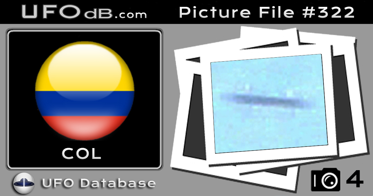 Colombia Saucer flying over the hills caught on picture | March 3 2003