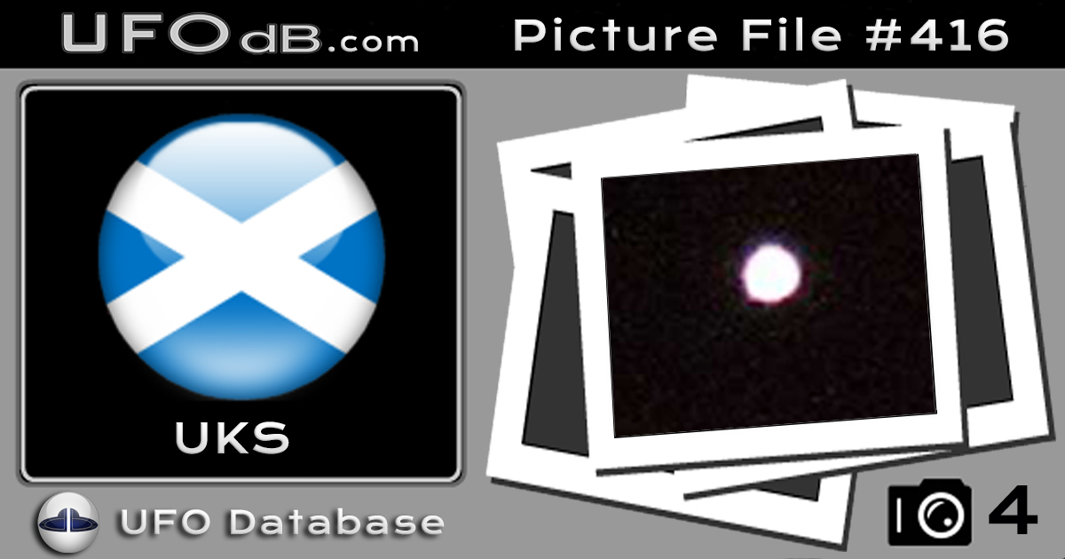 Clear White Orb UFO picture - Ellon Aberdeenshire Scotland UK - 2012