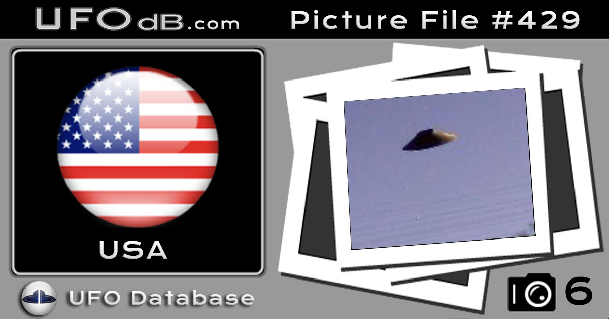 UFO Pictures 2009 UFO over San Diego County California United states.