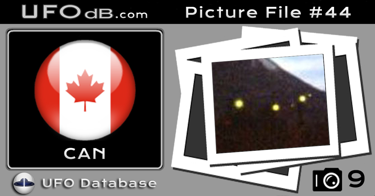UFO over the Tagish lake in the Yukon territory and British Columbia