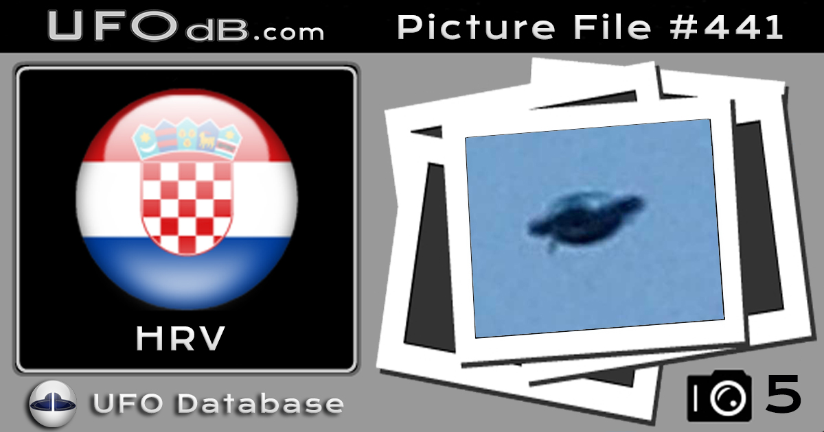 Father and Son in Zagreb, Croatia sees UFO and get picture - 2006